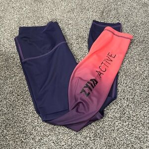 Zyia ombré leggings sz 6-8